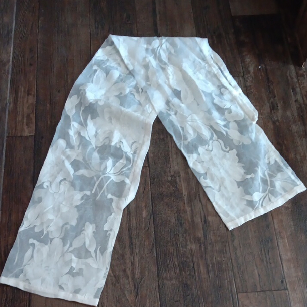 White Floral Sheer Shrug